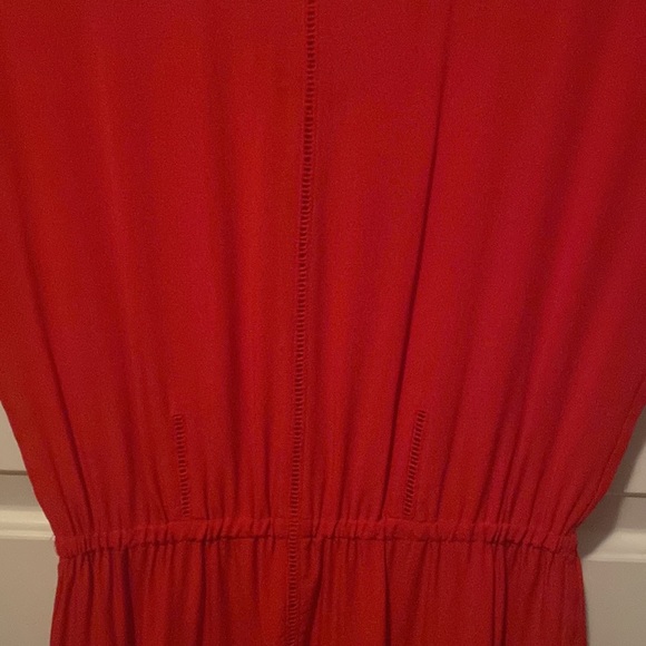 Madewell Vintage Inspired Red Silk Dress - Picture 5 of 6